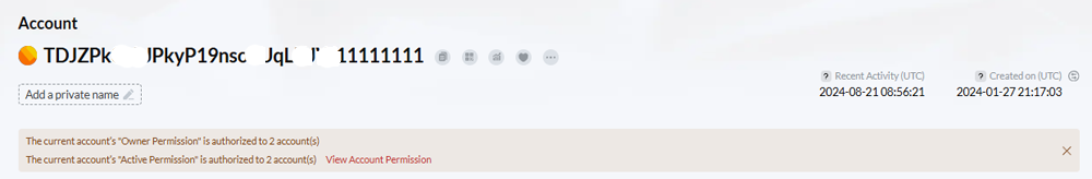 Ownert和Active权限被修改